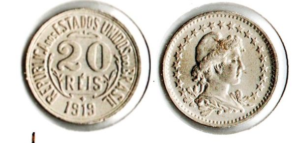 V058 - 20 Réis 1919 - Tiragem  2.870.00 - IMPECÁVEL