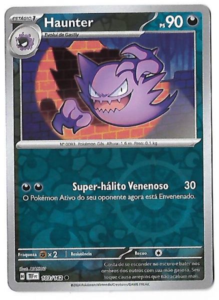 Pokemon Haunter Reverse Foil Escarlate e Violeta Forças Temporais
