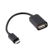 Cabo Otg Usb fêmea micro v8