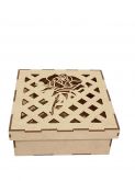 CÓD-CXP02 CAIXA 15X15X6 ROSA COM GALHO