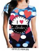 T-Shirt Blusa Feminina P M G