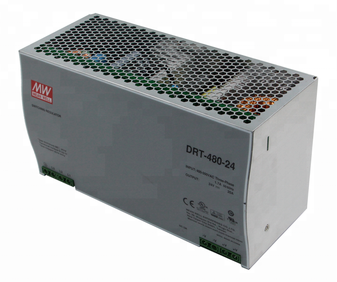 DRT-480-24 Fonte Chaveada Industrial Trifásica p/ Trilho DIN 24VDC / 20A Mean Well