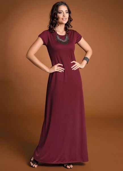 R$18,98 kit 10 Vestidos Feminino Longo Malha viscolaycra Lindos