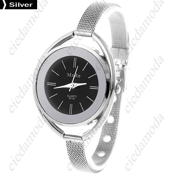 Caso Moda Ouro Prata Rodada Caso liga de pulso de quartzo para Mulheres