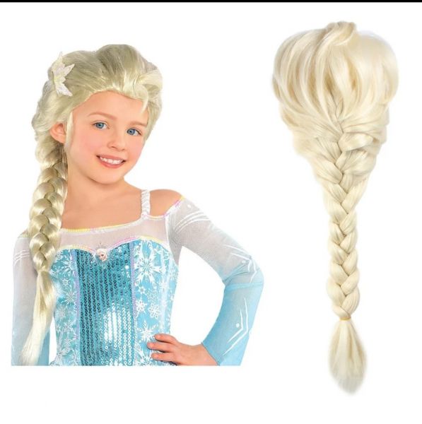 Peruca Elsa Infantil