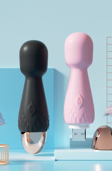 Vibrador mini 10 vibrações recarregável
