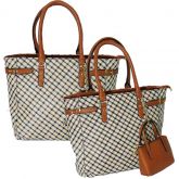 Bolsa Feminina de Ombro com porta níquel externo