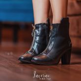 Bota Cano Curto BICO FINO PRETA- TORRICELLA