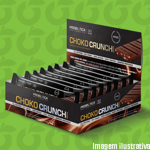 Choko Crunck Barra Chocolate Meio Amargo 40 Gramas Probiótica