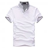 Camisa Masculina Casual Verão Outono Manga Curta Q E J Polo