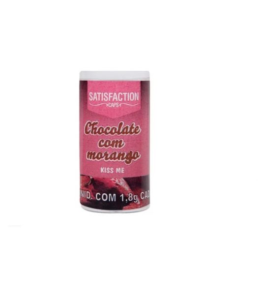 Bolinha com chocolate com Morango 3 unidades Satisfaction Caps