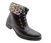 Bota Feminina Preto e Onça