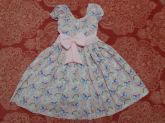 Vestido Rosa com Unicórnios Pequenos