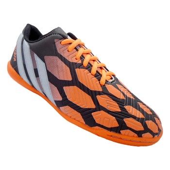 Chuteira Futsal Adidas Predator Instinct Preto e Laranja