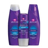 Kit Aussie Moist Shampoo + Condicionador 400mL +Máscara 236mL