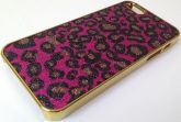 CASE GLITTER ONCINHA PINK PARA IPHONE 5 e 5s