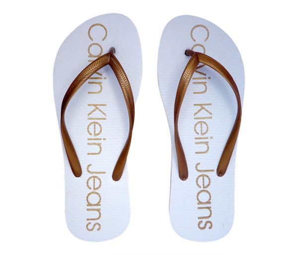 Chinelo Feminino Calvin Klein Branco MOD:30362
