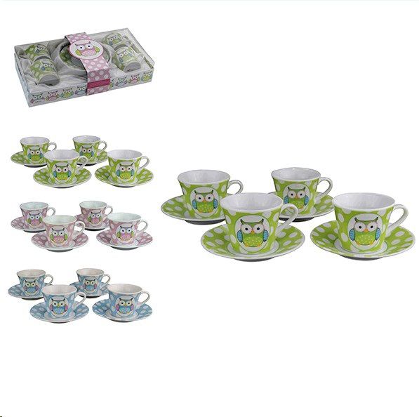 JOGO DE CAFÉ -C/4XICARAS E 4 PIRES