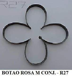Cortador Botão Rosa M conj.(r-27)