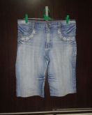 Bermuda Jeans Feminina Azul Grisaceo Florida Dardak Tam. 46