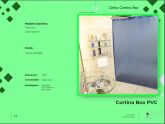 Cortina Box PVC Comum Lisa 140x200 Sortidas Pena Verde
