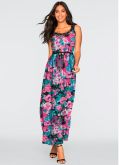 Vestido floral longo