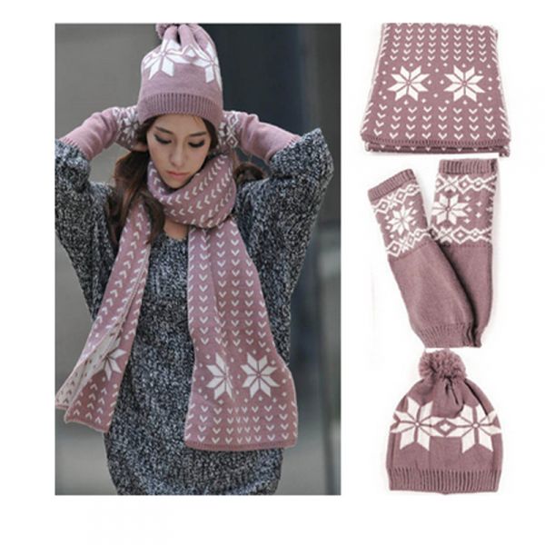 Kit 3x1 Cachecol / Luva / Gorro VAF0063