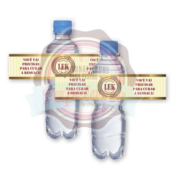 Adesivo para garrafa de água 300 ml
