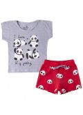 CONJUNTO INFANTIL  PANDA MESCLA