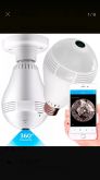 Lampada Espiã Ip 360° Hd Panorâmica Led Wifi 3g Visão Grava
