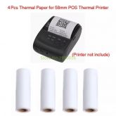 4 pcs 57x42mm Rolo De Papel Térmico para 58mm Mini Peças de Impressão de Papel Da Impressora Térmica