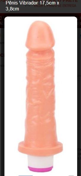 Pênis Vibrador 17,5cm x 3,8cm