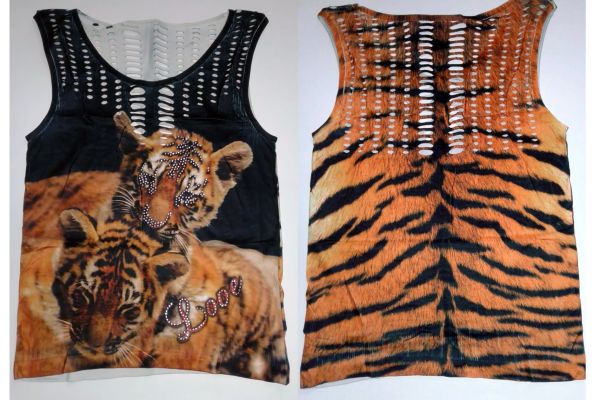 Camiseta Regata Com detalhes em Strass