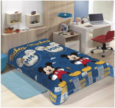 Cobertor Jolitex Ternille Manta Soft Solteiro Mickey Mouse cod. A001
