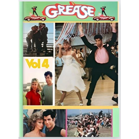 GREASE-NOS TEMPOS DA BRILHANTINA-PHOTOBOOK 4 DE 4-JOHN TRAVOLTA-OLIVIA NEWTON-JOHN-FOTOS RARAS DO FI