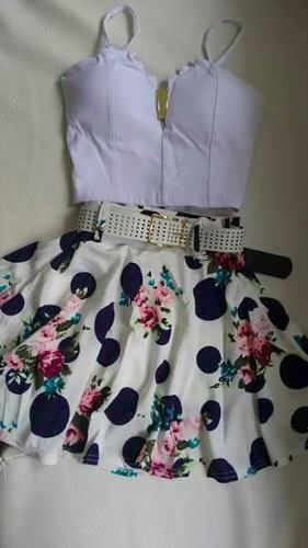♡ Conjunto Saia E Cropped