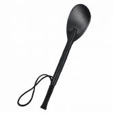 Chibata Longa em Couro Preto - 45cm