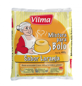 MISTURA P/ BOLO VILMA LARANJA 400GRS