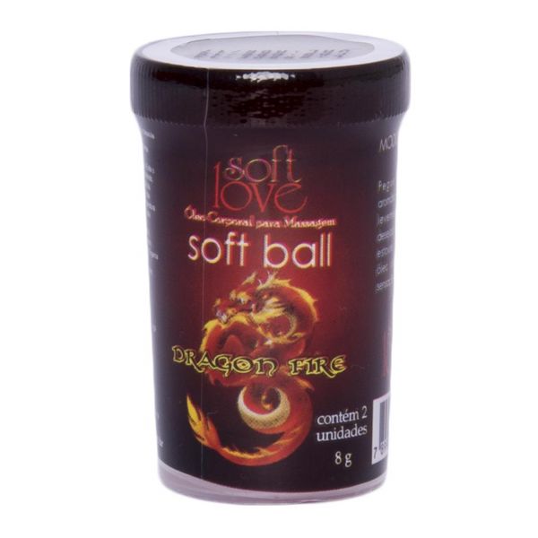 SOFT BALL BOLINHA DRAGON FIRE 8G 02 UNIDADES SOFT LOVE