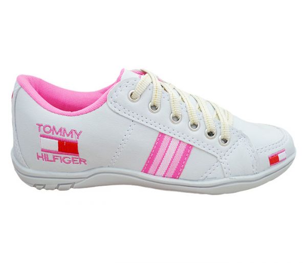 Sapatênis Feminino Tommy Hilfiger Gelo e Rosa MOD:11664