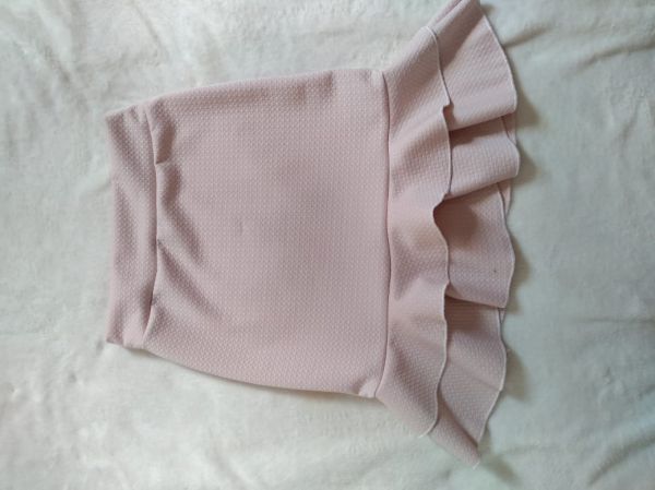 saia com babado rose