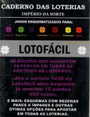 CADERNO DAS LOTERIAS IMPERIO DA SORTE N 4 LOTOFACIL