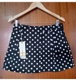 Short saia estampado de poá