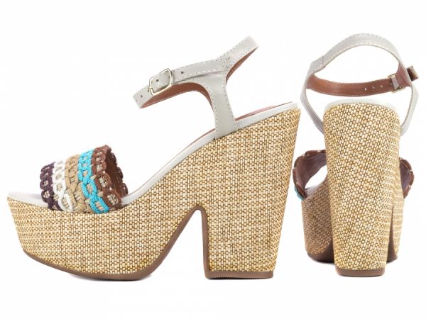 ANABELA DE COURO LEGÍTIMO off white TORRICELLA