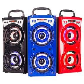 Caixa Caixinha De Som Portatil amplificada selada Bluetooth Usb Pen Drive Mp3 2 falantes 10w