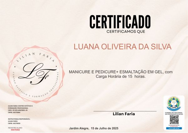 LUANA OLIVEIRA DA SILVA