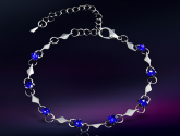 Bracelete de Crista Azul Cod 91.