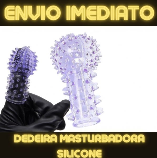 DEDEIRA COM TEXTURA EM SILICONE 5,6X3,2 CM SEXY IMPORT ROXA