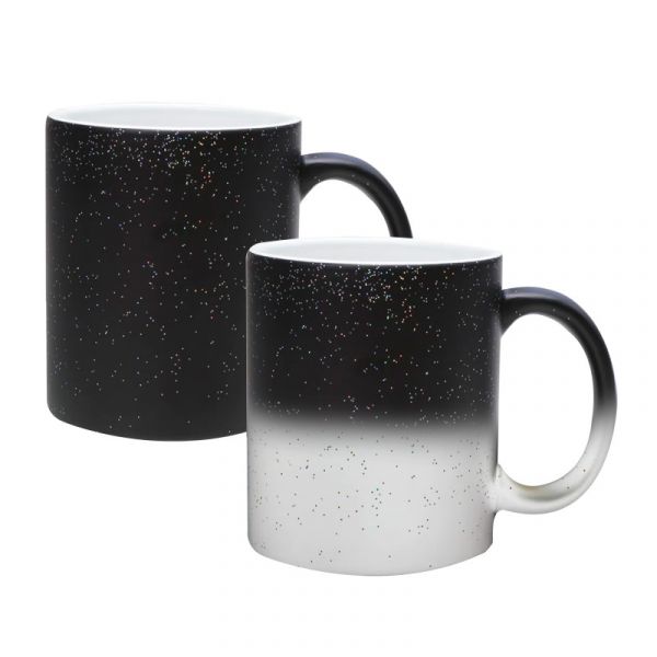 Caneca mágica glitter 325ml