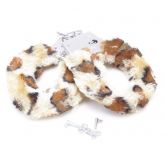 Algema De Metal Em Pelucia Cuffs – Onça
